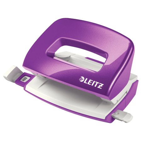 LEITZ Mini perforateur Nexxt 5060, en carton, violet métal
