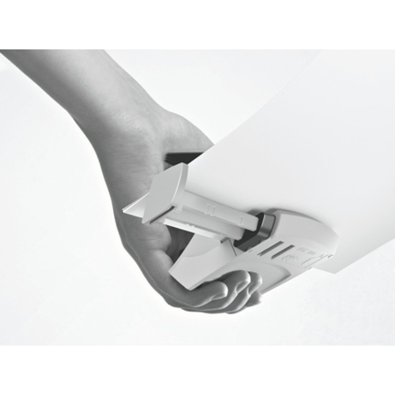 LEITZ Mini perforateur Nexxt 5060, en carton, noir métallisé