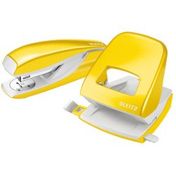 LEITZ Agrafeuse & perforateur Nexxt WOW, vert métallisé