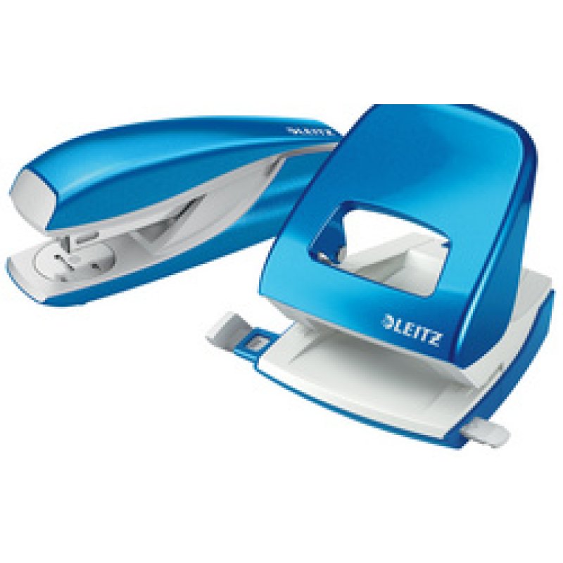 LEITZ Agrafeuse & perforateur Nexxt WOW, noir métallisé