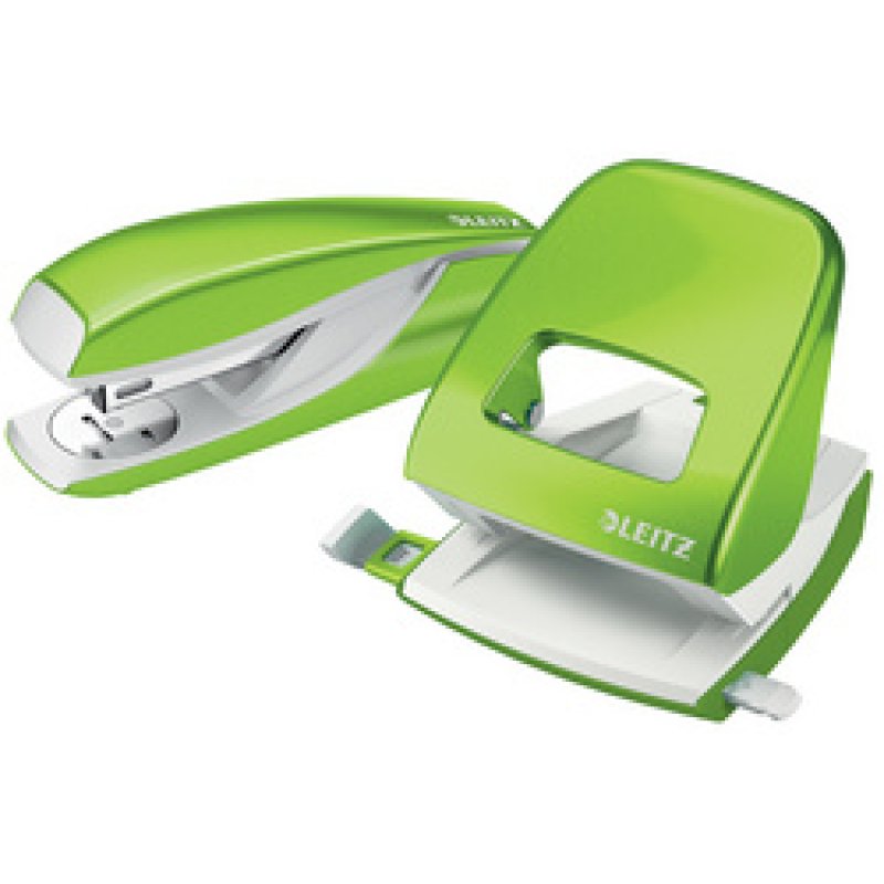 LEITZ Agrafeuse & perforateur Nexxt WOW, noir métallisé