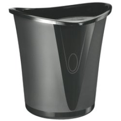 LEITZ Corbeille à papier Allura, en plastique, 18 l, noir