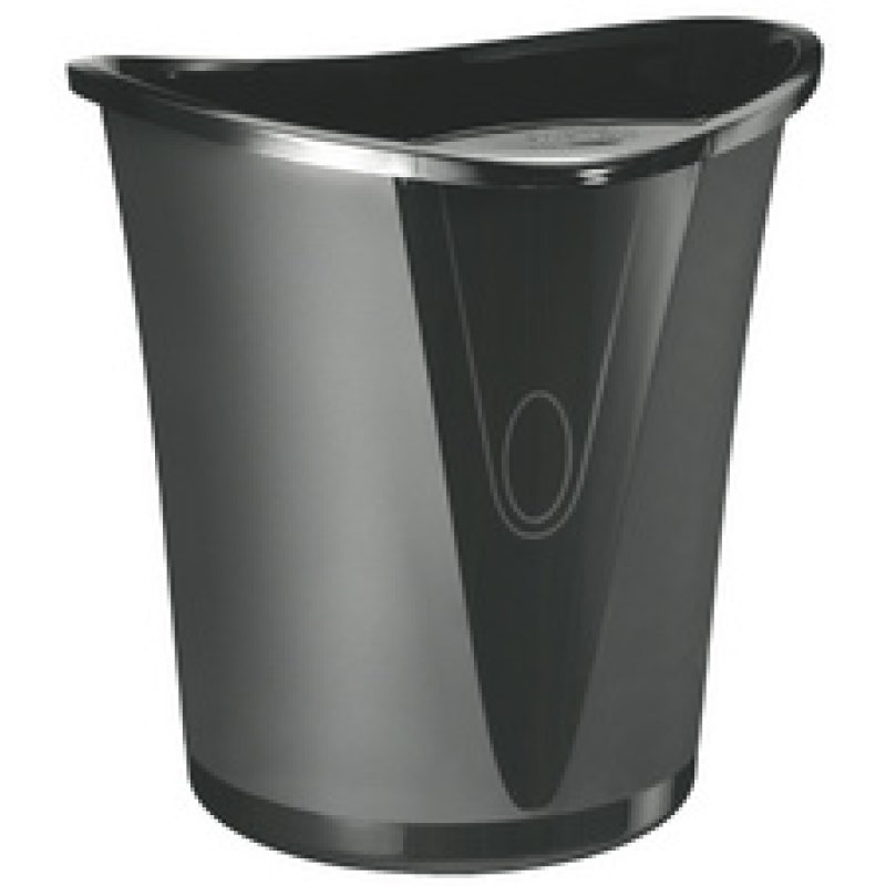 LEITZ Corbeille à papier Allura, en plastique, 18 l, noir