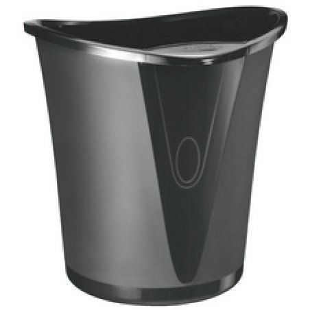 LEITZ Corbeille à papier Allura, en plastique, 18 l, noir