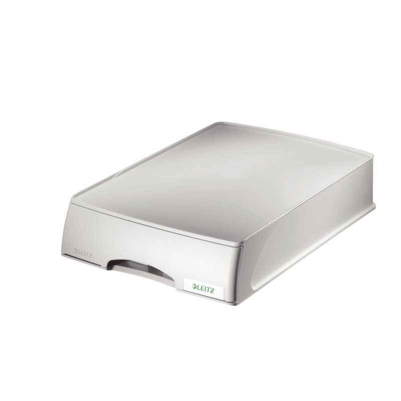 LEITZ Corbeille à courrier-tiroir Plus, format A4, gris
