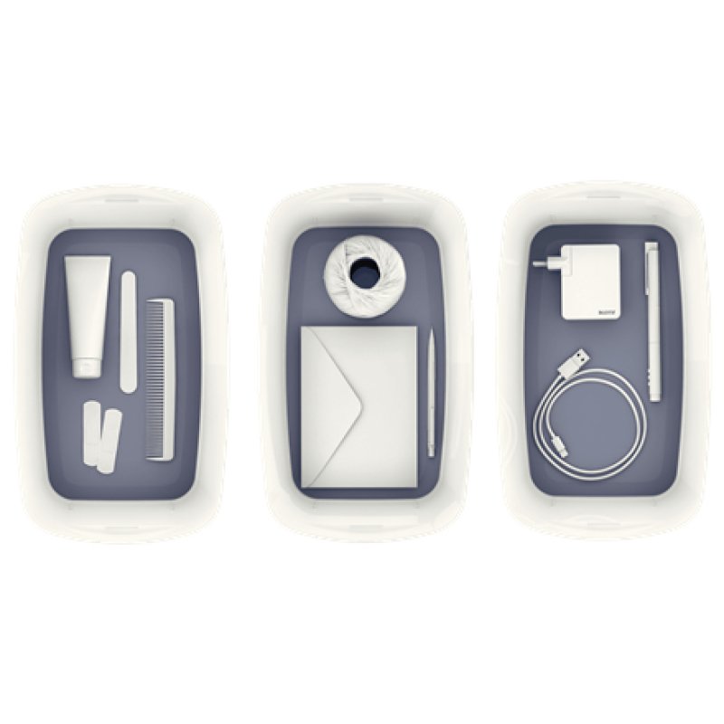 Esselte 5229-10-01 Storage tray Rectangular Acrylonitrile butadiene styrene (ABS) Grey, White