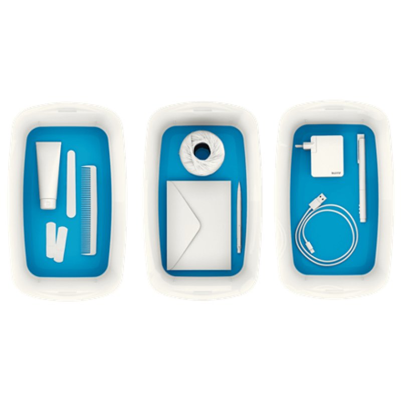 LEITZ Boîte de rangement My Box, 5 litres, blanc / bleu