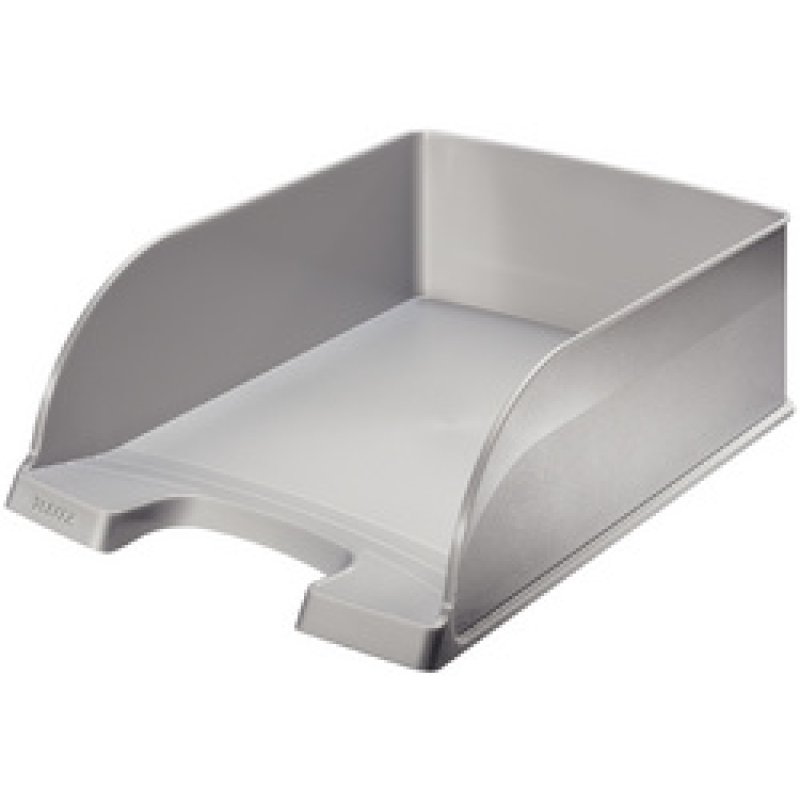 LEITZ Corbeille à courrier Plus Jumbo, A4, polystyrène,givré