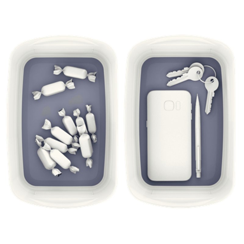 LEITZ Bac de rangement My Box, A5, blanc/gris