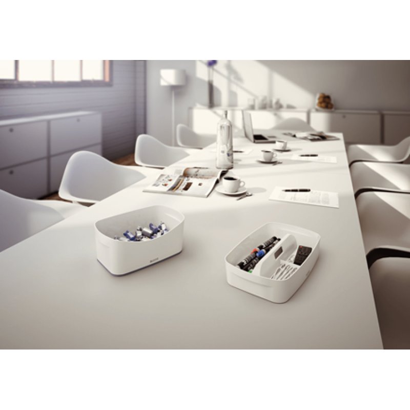 LEITZ Bac de rangement My Box, A5, blanc/gris