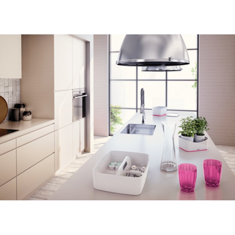 LEITZ Bac de rangement My Box, A5, blanc/rose