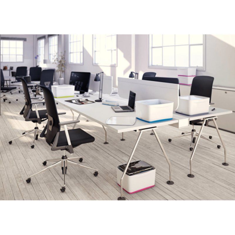 Esselte 5258-10-01 Compartiment de rangement Rectangulaire Acrylonitrile-Butadiène-Styrène (ABS) Gris, Blanc