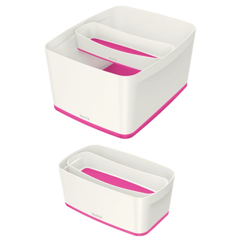 Esselte 5258-10-23 Storage tray Rectangular Acrylonitrile butadiene styrene (ABS) Pink, White