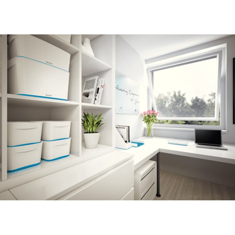 LEITZ Plumier My Box, long, blanc/bleu