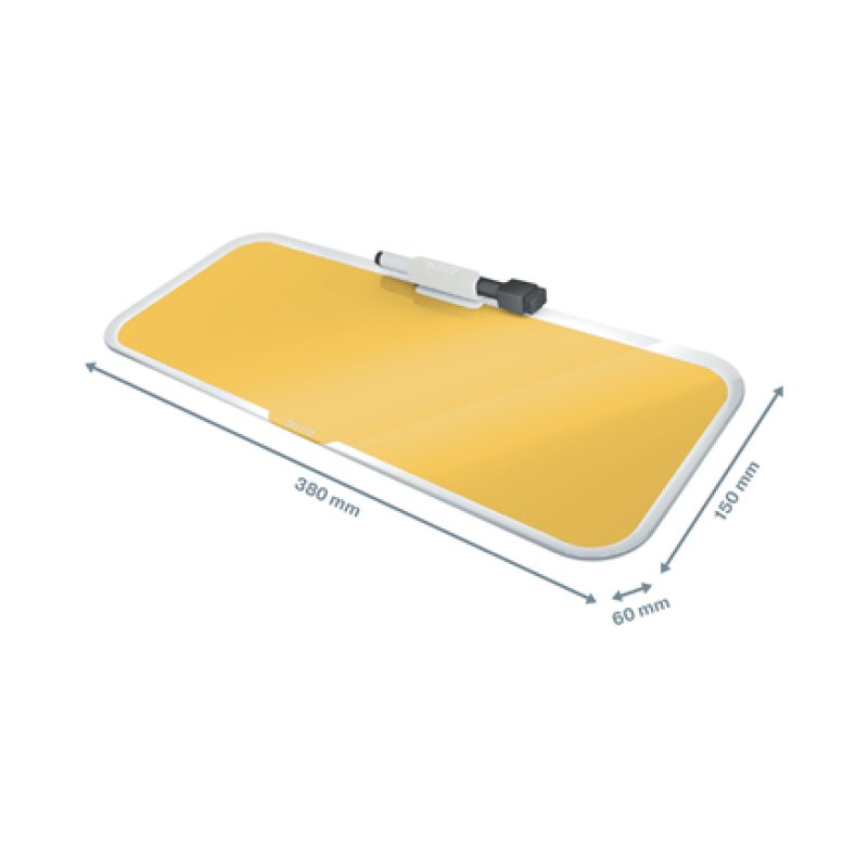 LEITZ Bloc-notes en verre Cosy pour le bureau, jaune