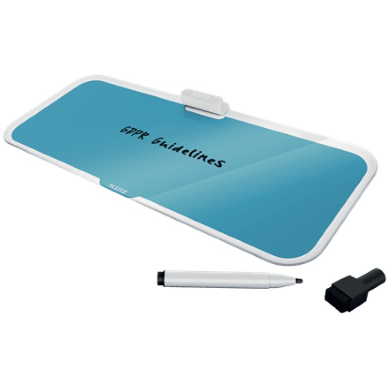 LEITZ Bloc-notes en verre Cosy pour le bureau, bleu