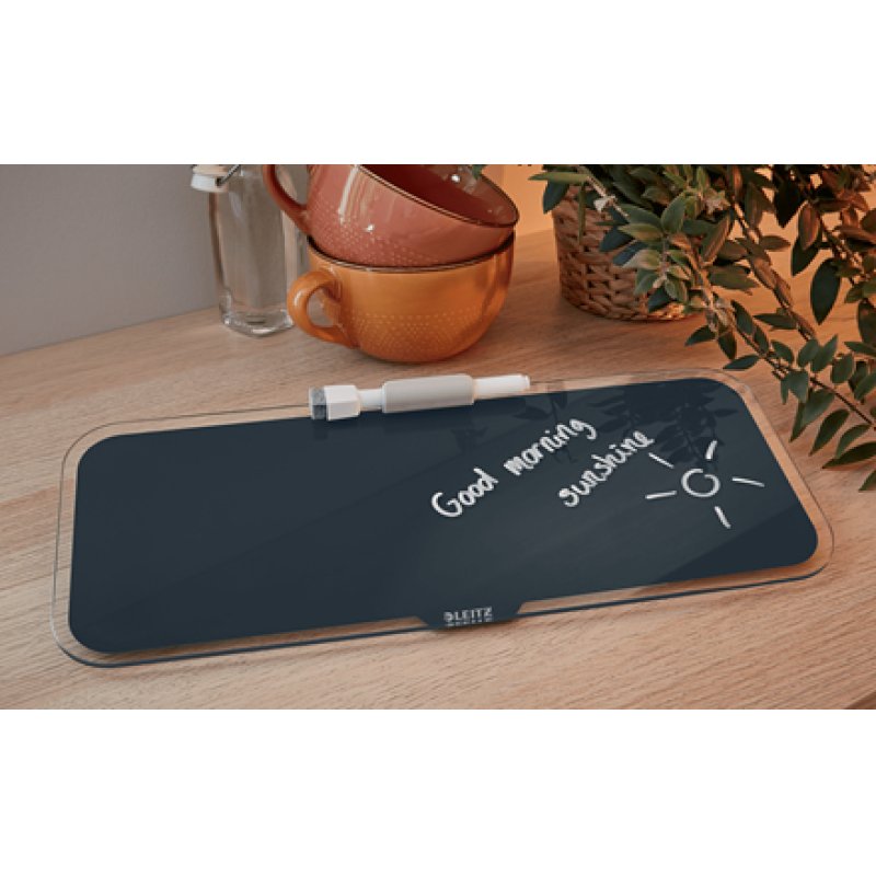 LEITZ Bloc-notes en verre Cosy pour le bureau, gris