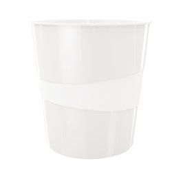 Leitz WOW Waste Bin Polystyrene White