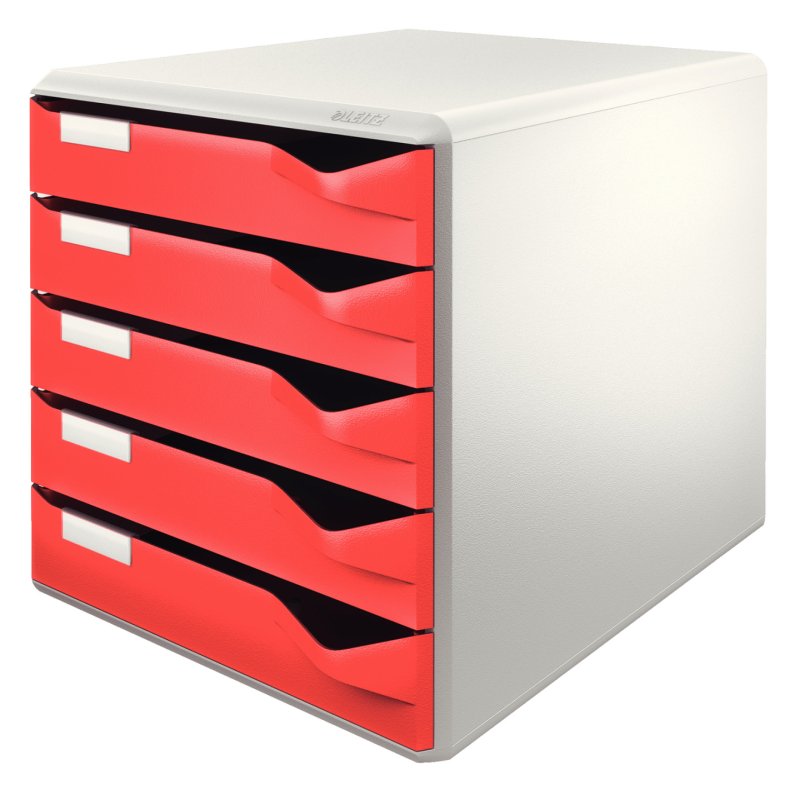 Leitz Post file storage box Red, Silver