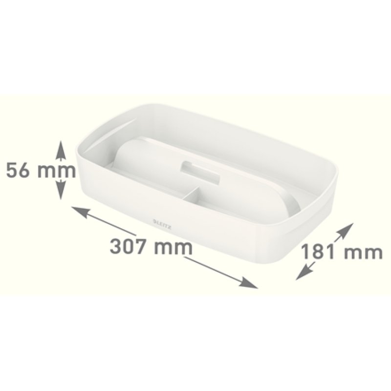 Esselte 5323-00-01 Storage tray Rectangular Acrylonitrile butadiene styrene (ABS) White