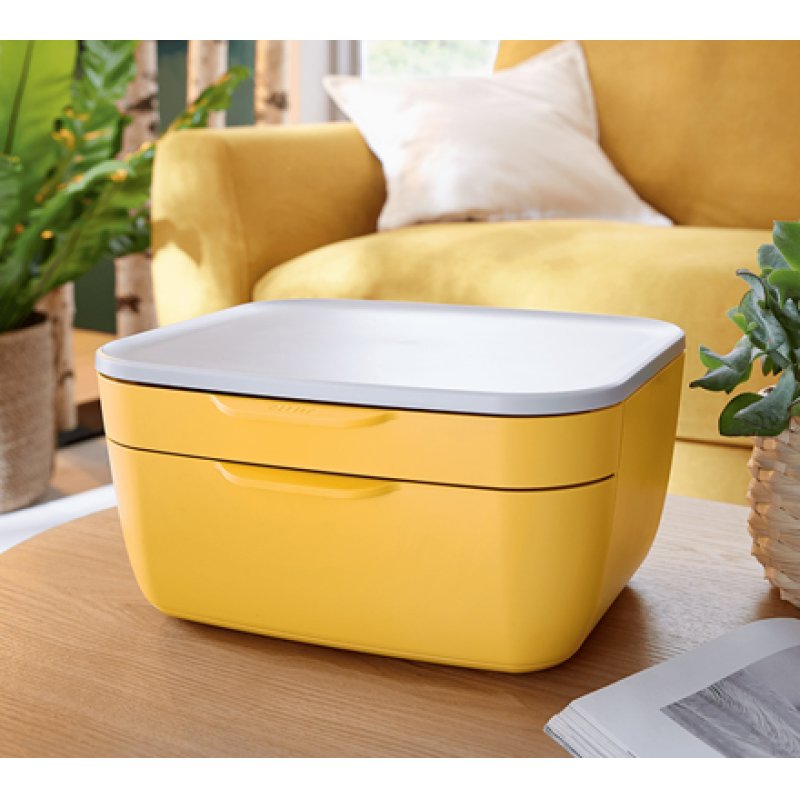 Leitz 53570019 desk tray/organizer Polystyrene (PS) White, Yellow