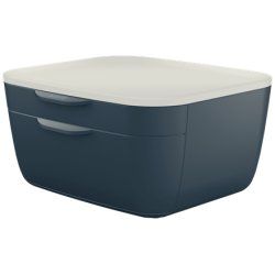 Leitz 53570089 bac de rangement de bureau Polystyrène Noir, Blanc