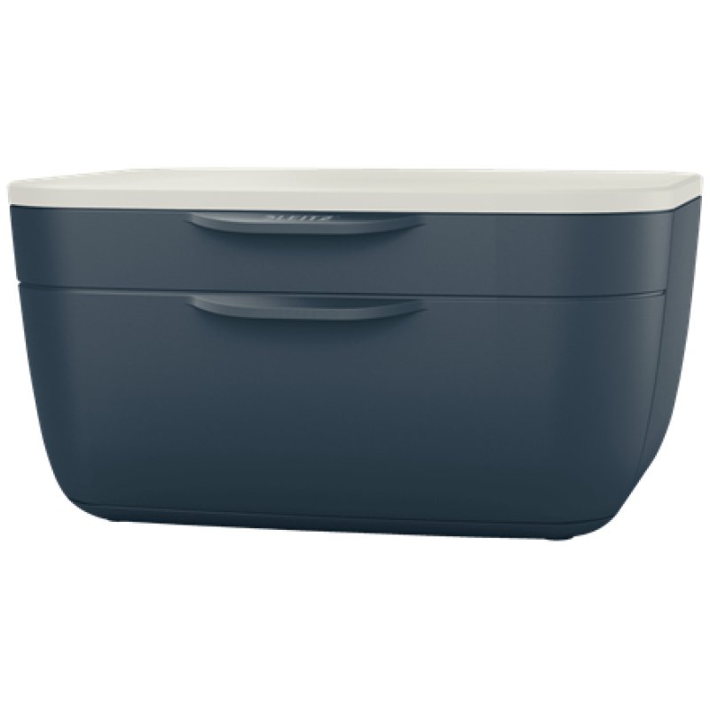 LEITZ Bloc de classement Cosy, 2 tiroirs, gris/gris clair