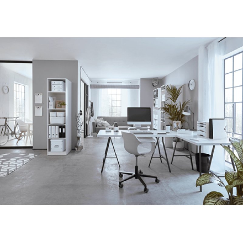 Leitz 53611095 Boîte à archives Polystyrène Noir, Blanc