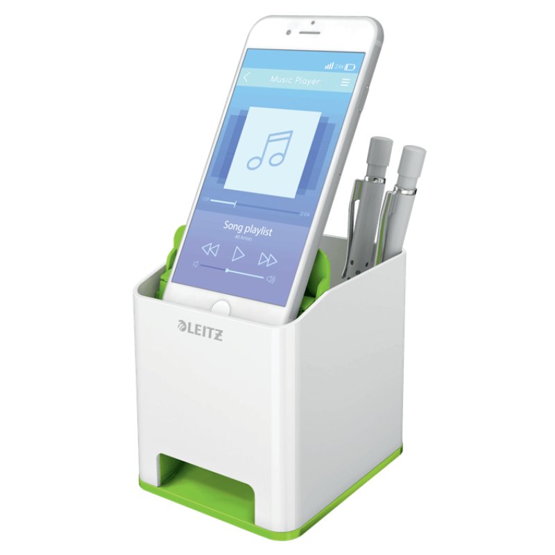 LEITZ Pot à crayons Sound WOW Duo Colour, vert