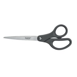 LEITZ Ciseaux Titanium, longueur: 180 mm, rond, gris