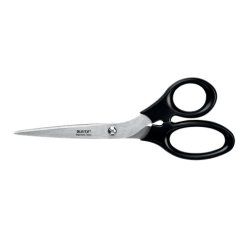 Leitz 54250095 ciseaux à bouts ronds Ciseaux d'office Découpe droite Noir, Acier inoxydable
