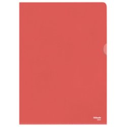 Esselte Pochette coins Standard, A4, PP grainé, rouge