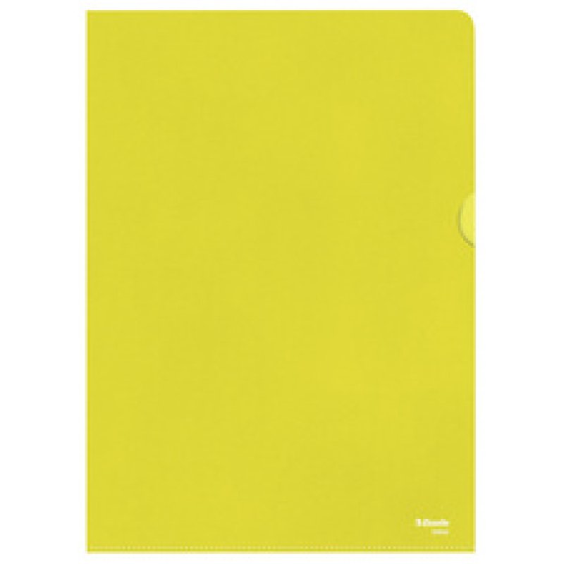 Esselte Pochette coins Standard, A4, PP grainé, jaune