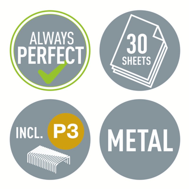 LEITZ Agrafeuse Nexxt WOW 5502, dans un carton, jaune