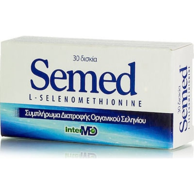 Intermed Semed 55mg Antioxidant Supplement Of Organic Selenium - 30 Tablets