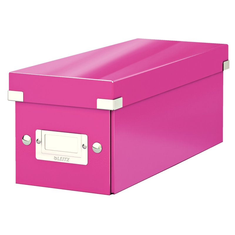 LEITZ Boîte de rangement pour CD Click & Store WOW, rose