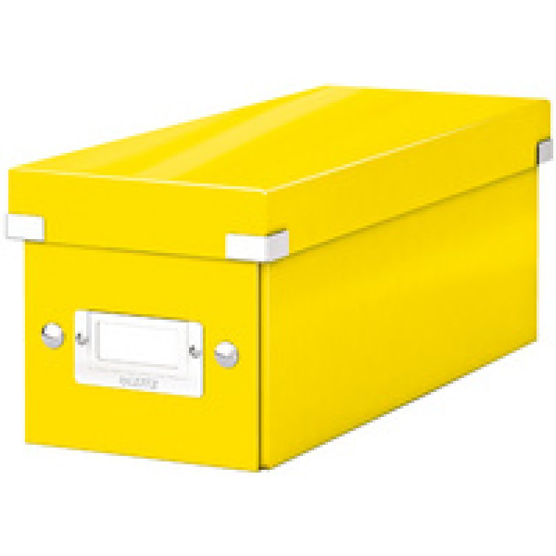 LEITZ Boîte de rangement pour CD Click & Store WOW, rouge