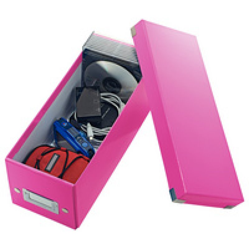 LEITZ Boîte de rangement pour CD Click & Store WOW, rouge