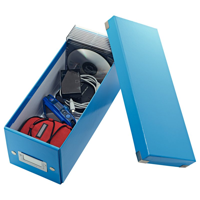 LEITZ Boîte de rangement pour CD Click & Store WOW, bleu