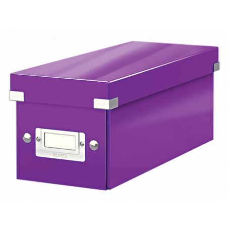 LEITZ Boîte de rangement pour CD Click & Store WOW, violet
