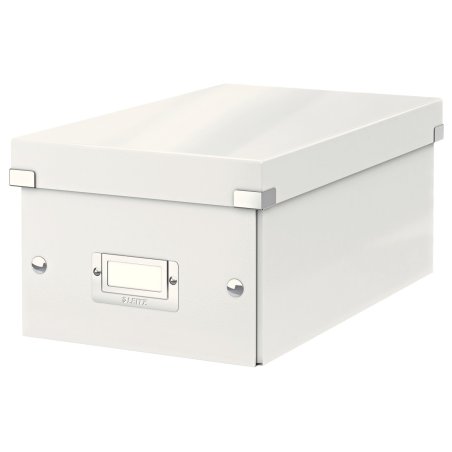 LEITZ Boîte de rangement pour DVD Click & Store, blanc