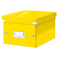 LEITZ Boîte de rangement Click & Store WOW, A5, jaune