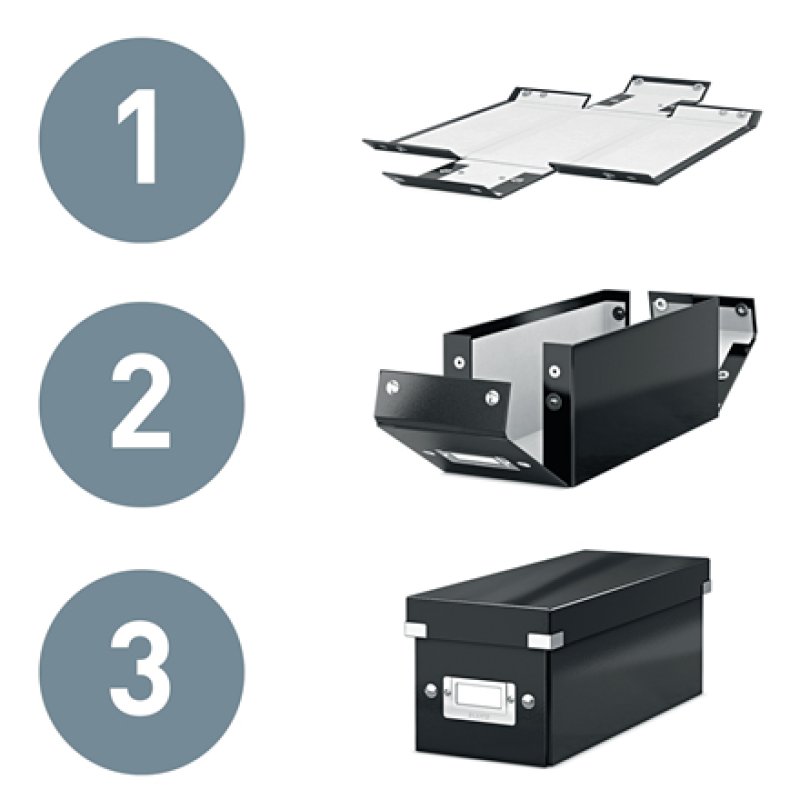 LEITZ Boîte de rangement Click & Store WOW, A5, rouge