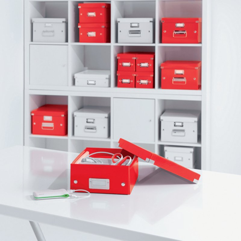 LEITZ Boîte de rangement Click & Store WOW, A5, rouge