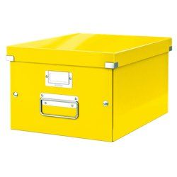 LEITZ Boîte de rangement Click & Store WOW, A4, jaune