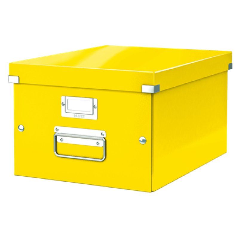 LEITZ Boîte de rangement Click & Store WOW, A4, jaune