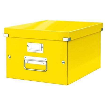 LEITZ Boîte de rangement Click & Store WOW, A4, jaune