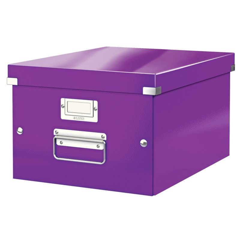 LEITZ Boîte de rangement Click & Store WOW, A4, violet