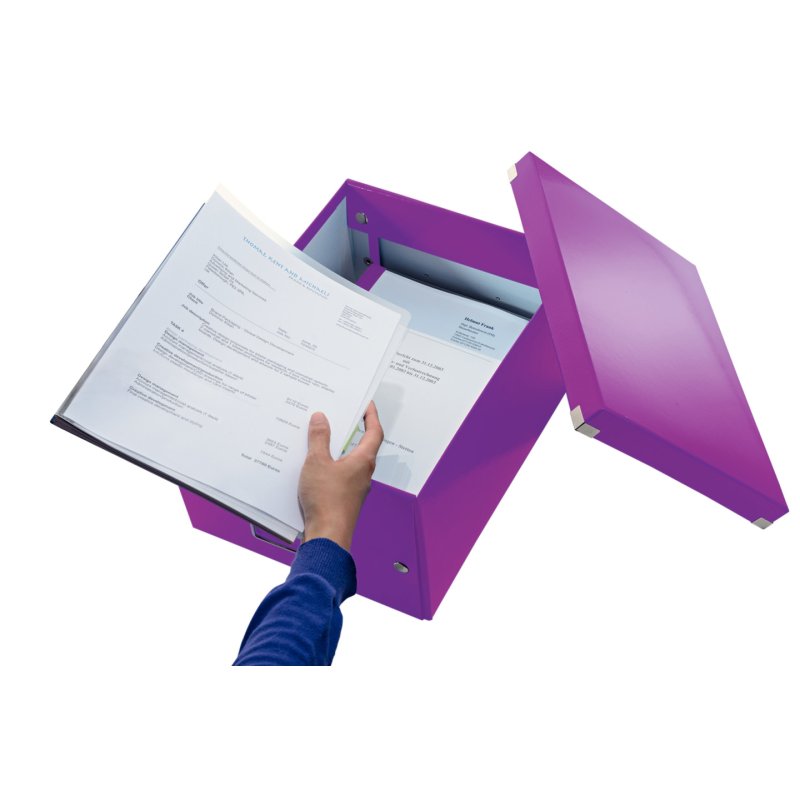 LEITZ Boîte de rangement Click & Store WOW, A4, violet