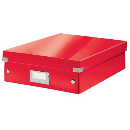 LEITZ Boîte de rangement Click & Store WOW, grand, rouge